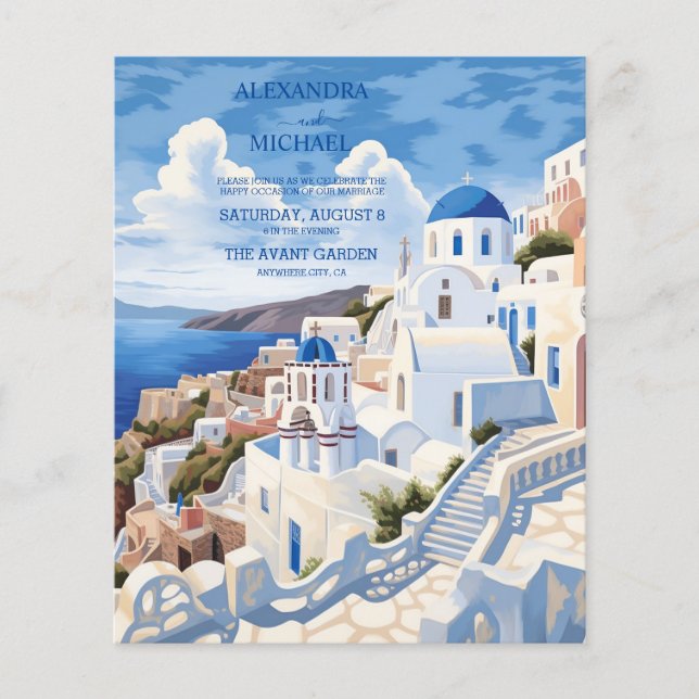 Budget Destination Greece Santorini Wedding (Vorderseite)