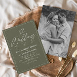 Budget Die Hochzeit des grünen Fotos Flyer<br><div class="desc">Budget Die Hochzeit von Weiß und Grün oder Weiß Hochzeitsfeier oder Sommerhochzeit Foto oder Picture Invitations - beinhaltet eine wunderschöne und elegante Schrift-Typografie mit einer modernen,  einfachen und klassischen Farbe für die besondere Hochzeitstagsfeier.</div>