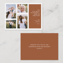 Budget Die schönste Zeit Weihnachten Multi-Foto Mitteilungskarte