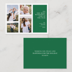 Budget Die schönste Zeit Weihnachten Multi-Foto Mitteilungskarte