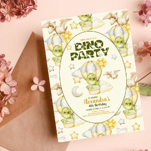 Budget Dinosaur Thema Kinderdusche Flyer