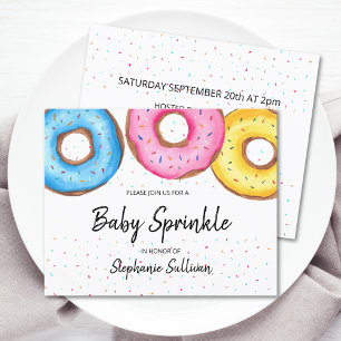 Budget Donuts Baby Sprinkle Einladung