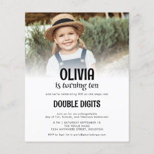 Budget Doppel-Ziffern Foto Weiß 10. Party