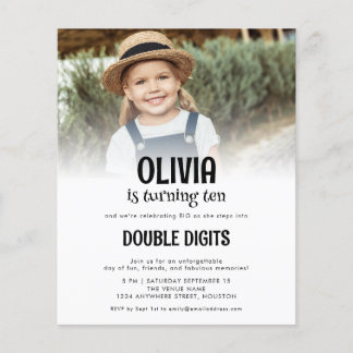 Budget Doppel-Ziffern Foto Weiß 10. Party