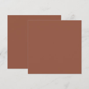 BUDGET Dunkle Terrakotta Monochrome Hochzeit Dankeskarte