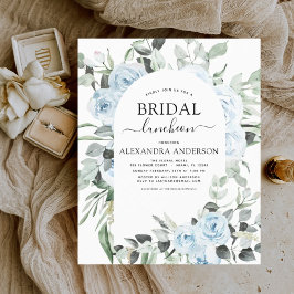 Budget Dusty Blue Brautparty Luncheon