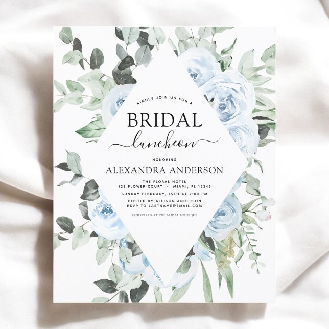 Budget Dusty Blue Brautparty Luncheon (Von Creator hochgeladen)