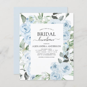 Budget Dusty Blue Brautparty Luncheon