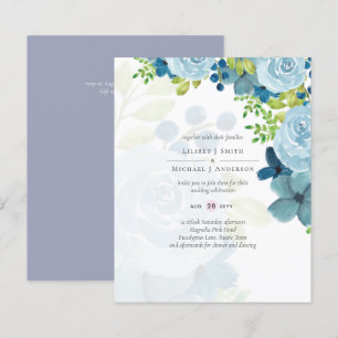 Budget Dusty Blue Flowers Sage Wedding