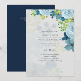 Budget Dusty Blue Flowers Sage Wedding