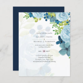 Budget Dusty Blue Flowers Sage Wedding