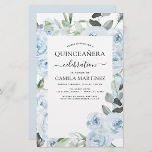 Budget Dusty Blue Quinceañera Blumenladen