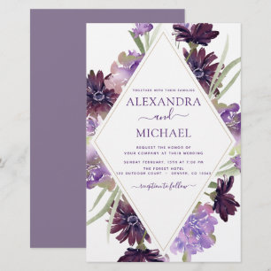 Budget Dusty Lila Wedding Blumengrün