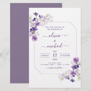 Budget Dusty Lila Wedding Blumengrün