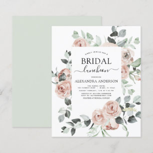 Budget Dusty Pink Brautparty Luncheon