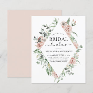 Budget Dusty Pink Brautparty Luncheon