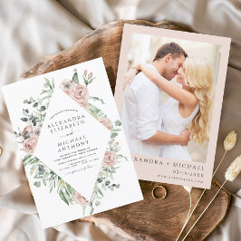 Budget Dusty Pink Floral Foto Eukalyptus Wedding