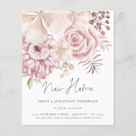 Budget Dusty Pink Florals Drehbuch Moving New Zuha