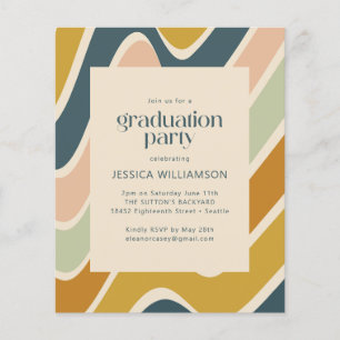 Budget Earthy Boho Abstrakt Wavy Pastel Abschluss