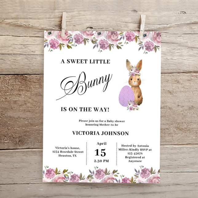 Budget Easter Baby Shower Invitation (Von Creator hochgeladen)