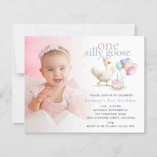 Budget Ein Albernes Goose Foto Overlay 1. Geburtst