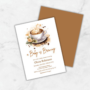 Budget Ein Baby ist das Brechen Coffee Baby Dusche