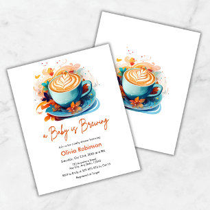 Budget Ein Baby ist das Brechen Coffee Baby Dusche