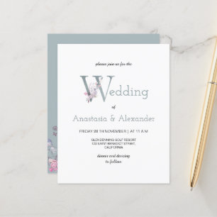 Budget/Einfach & Grün/Einladung Hochzeit.