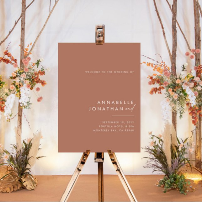 Budget einfach, modern und elegant Terracotta Poster (Von Creator hochgeladen)