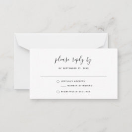 Budget Einfache Minimalistische Bohemische UAWG We Mitteilungskarte