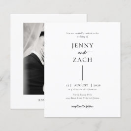 BUDGET Einfache Moderne Foto-Hochzeit