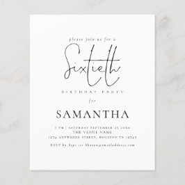 Budget Einfache Skripte 60. Geburtstagsparty Einla