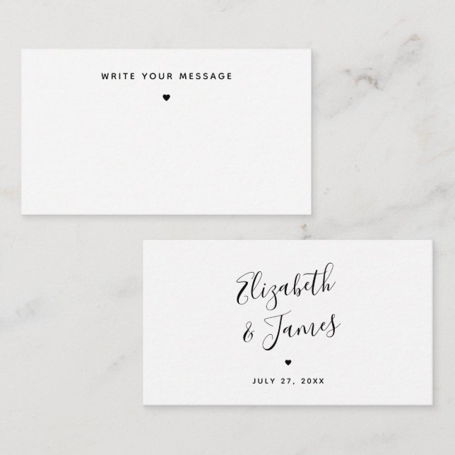 BUDGET Einzigartige, nicht traditionelle Fun Guest Mitteilungskarte (Vorne/Hinten)