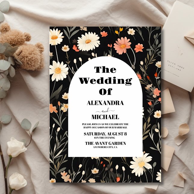 Budget Elegant Boho Wildblume Wedding Flyer (Von Creator hochgeladen)