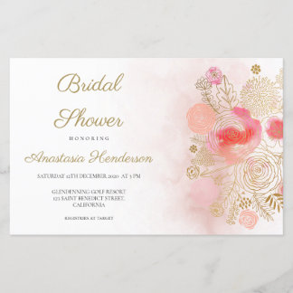 Budget Elegant Bridal Dusche Einladung.