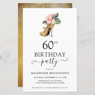 Budget Elegant Gold High Heels 60. Geburtstag