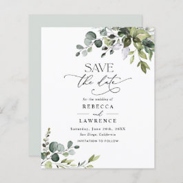 Budget Elegant Greenerity Wedding Save the Date