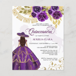 Budget Elegant Lila Pferd Quinceañera