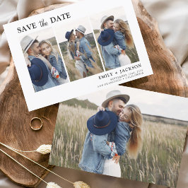 Budget Elegant Save the Date 4 Foto Flyer