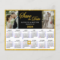Budget Elegant Script 2024 Kalender Save the Date
