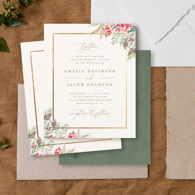 Budget Elegant Watercolor Wintergarten Hochzeit (Von Creator hochgeladen)