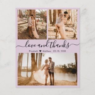 Budget Elegante 3 Foto Collage Wedding Vielen Dank