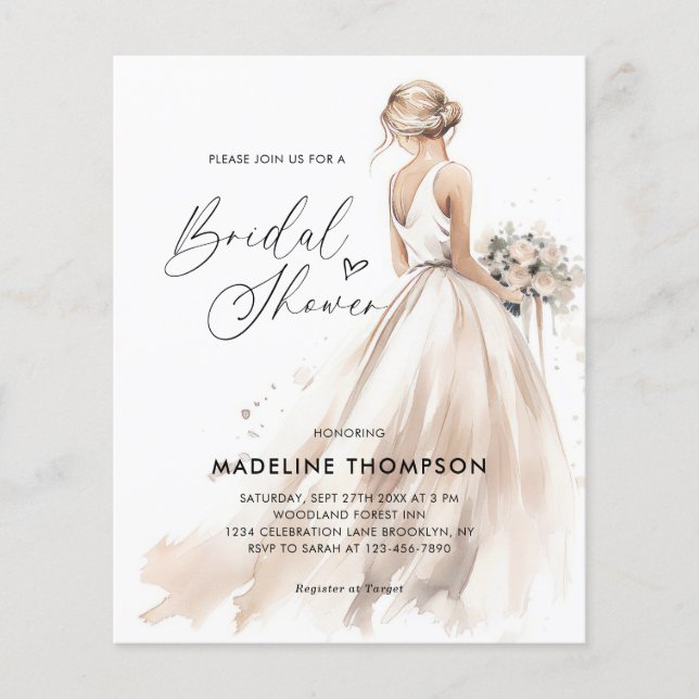 BUDGET Elegante Bride Wedding Gown Brautparty (Vorderseite)