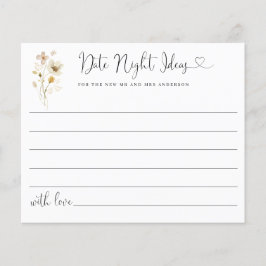 Budget Elegante Datumsnacht Wildblumen Blumenmuste