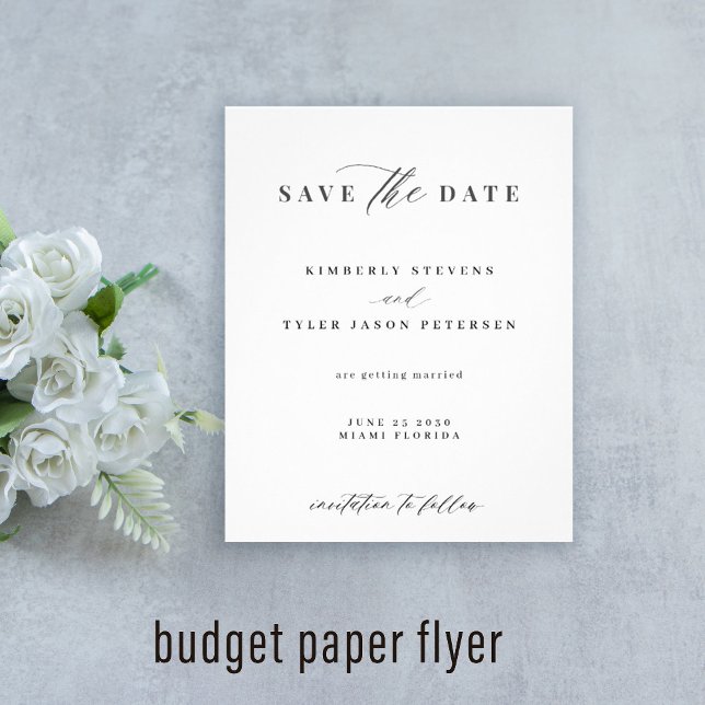 Budget elegante Drehbuch einfache Hochzeit speiche Flyer (Von Creator hochgeladen)