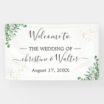 Budget Elegante Eucalyptus-Blätter Hochzeitsfeier 