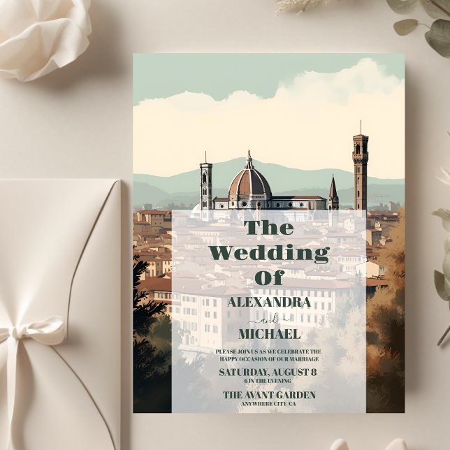 Budget Elegante Italien Florenz Hochzeit in Urlaub Flyer (Von Creator hochgeladen)