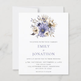 Budget Elegante Lila Florals Hochzeitsfeier