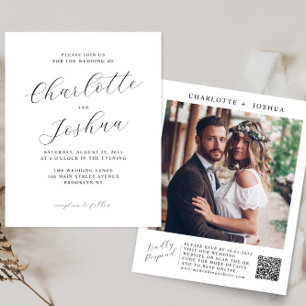 Budget Elegante Minimalistisch Details QR Foto Hoc