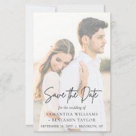 Budget Elegante moderne SkriptWedding Save the Dat